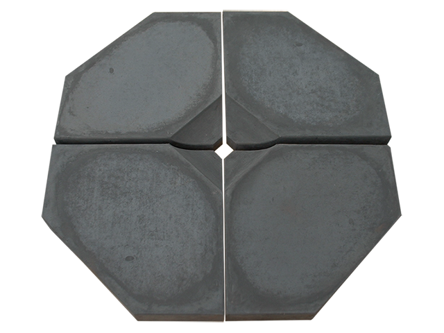 exegese driehoek marmeren Parasoltegel 40 x 40 x 6 - Dirksen Sierbeton
